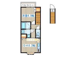 シオンコート富沢の物件間取画像